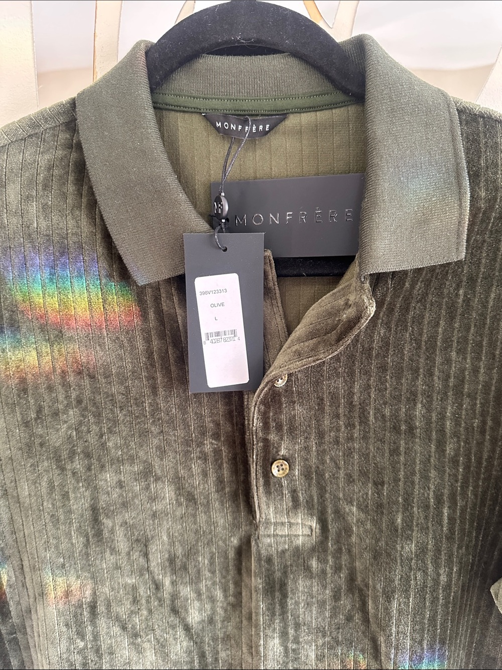 MONFRÈRE Pierce Polo | Olive | Size L | NWT